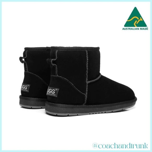 NWT Premium Black Suede Short Classic Ugg Boots - Picture 4 of 6